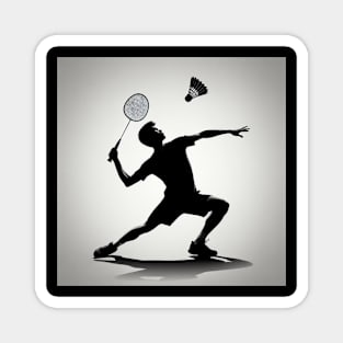 Badminton Player Magnet