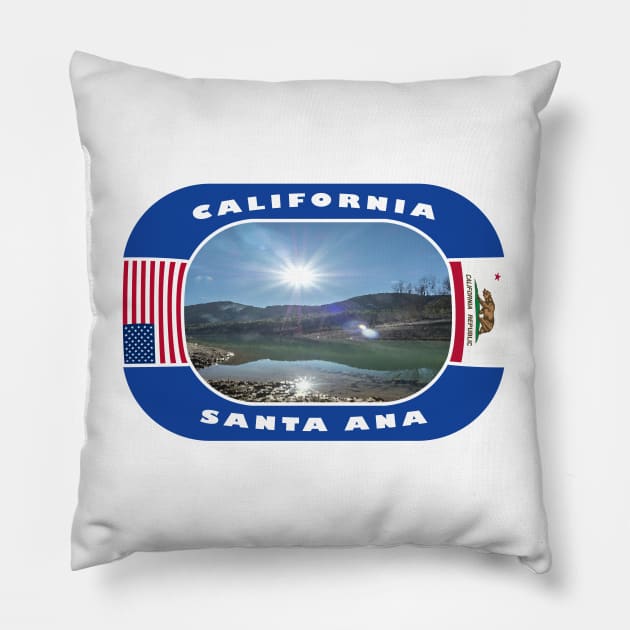 California, Santa Ana City, USA Pillow by DeluxDesign