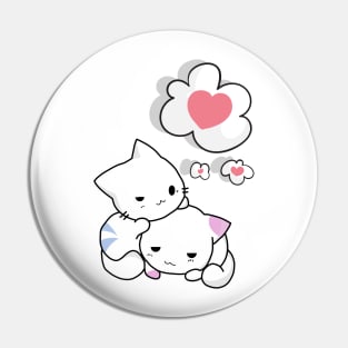 Kitties in love. Pin