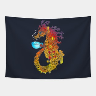 Sea Horse (Tea Horse) Sunset Tapestry