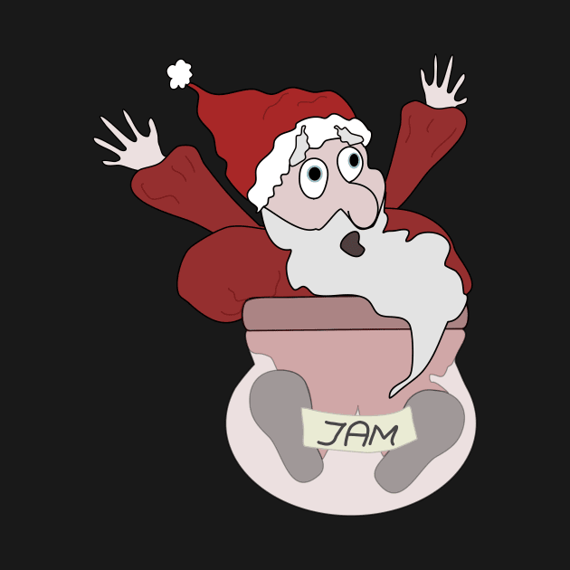 Christmas jam, Santa Claus jam by donamiart