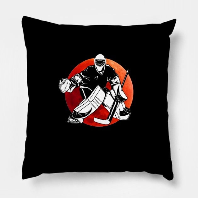 October Man Never Underestimate An Old Man Who Loves Hockey Pillow by sueannharley12