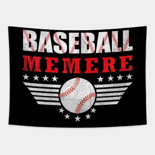 Womens Baseball Memere Ball Memere Mothers Day Tapestry