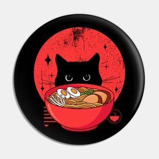 cat ramen Pin