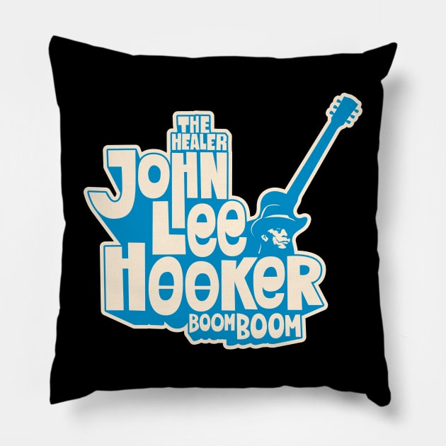 John Lee Hooker 'The Healer' Shirt - Delta Blues Collection Pillow by Boogosh