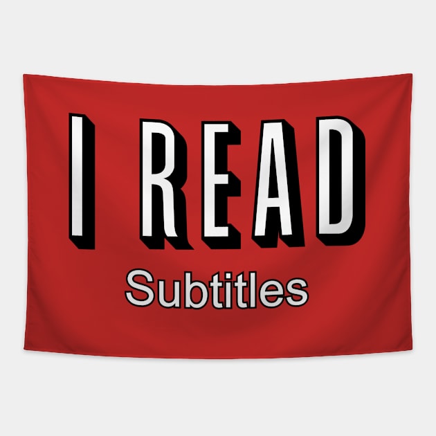 Subtitles Tapestry by BignellArt