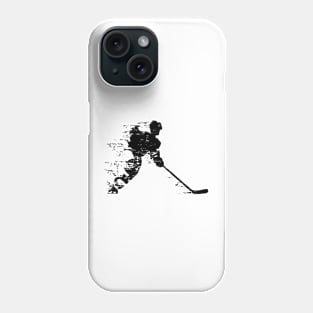 Hockey Player Vintage Distressed Silhouette Phone Case