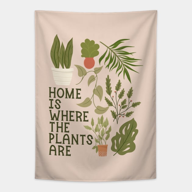 House Plant Lady Quote Tapestry by KitCronk