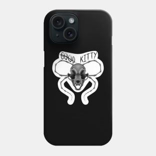 G̶o̶o̶d̶ Kitty Skull Die-cut Grey Phone Case