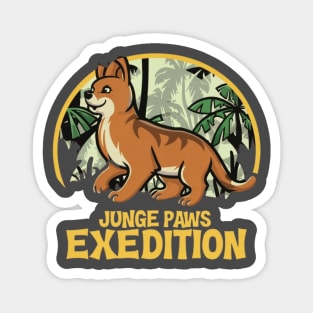 Jungle Paws Safari Quest,cute animals,adventure Magnet