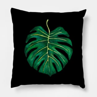 Big monstera leaf Pillow