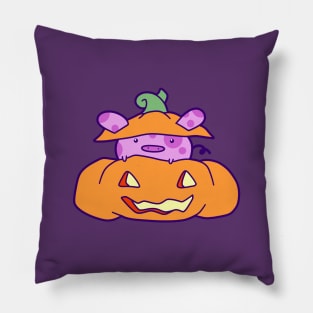 Halloween Pumpkin Pig Pillow