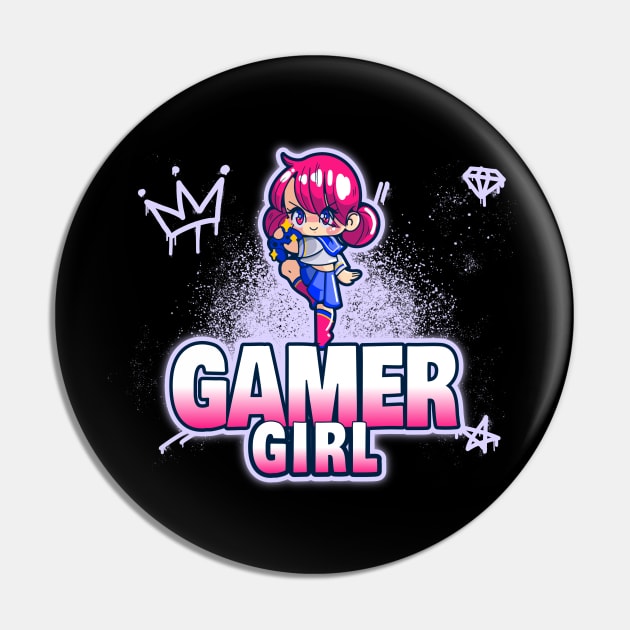 Gamer Girl Anime Otaku Pin by PlimPlom