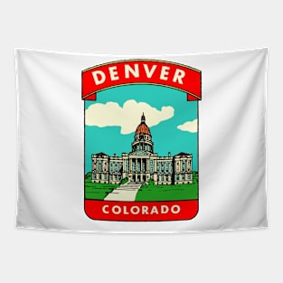 Vintage Denver Decal Tapestry