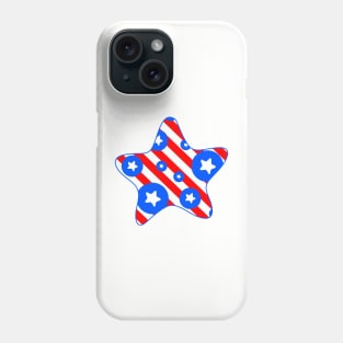 Red White and Blue Stripes and Stars! Phone Case