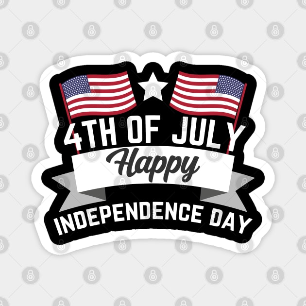 4th of July happy independence day gift Magnet by Mr_tee