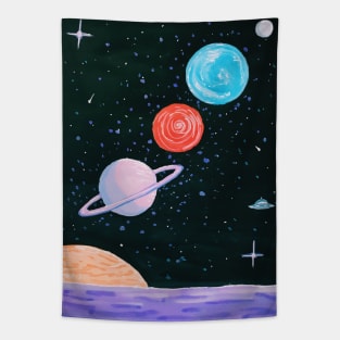 Gas Giants and Pluto Tapestry