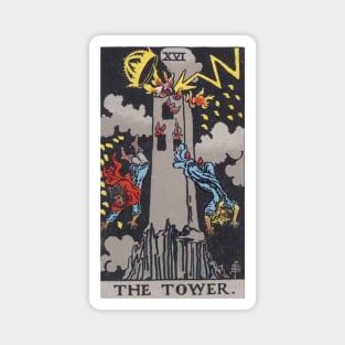 Tarot Deck - Major Arcana - XVI - The Tower Magnet