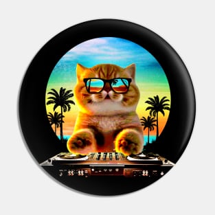 Dj house cat Pin