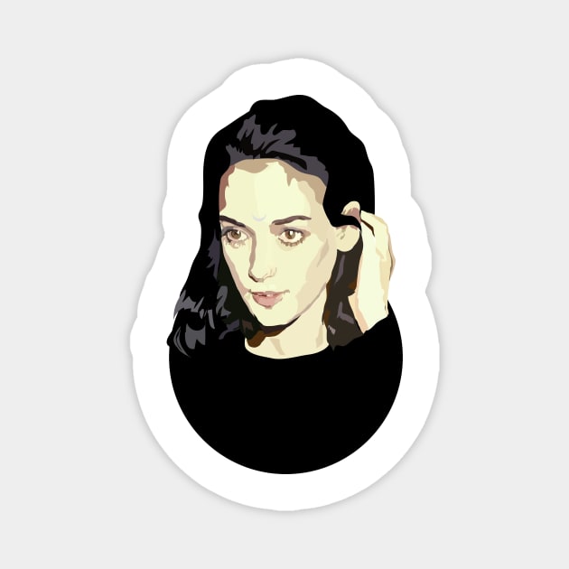 Winona Ryder Magnet by annamckay