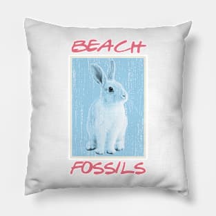 Beach Fossils Bunny Fanart Pillow