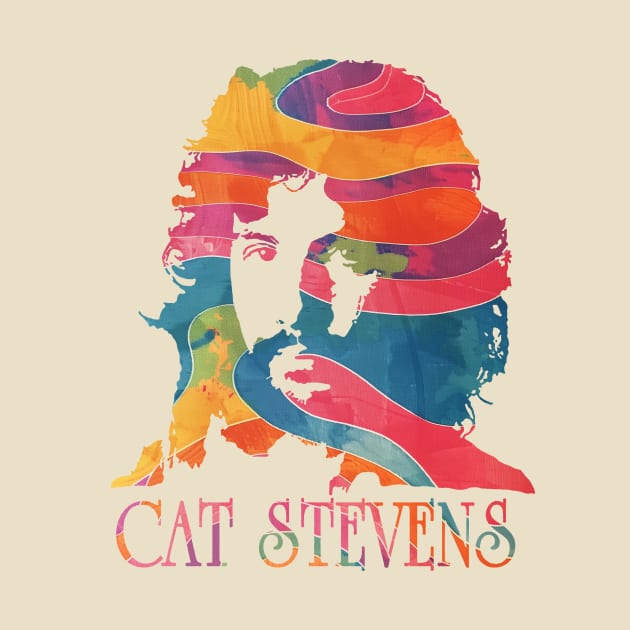 cat stevens psychedelic graphic by HAPPY TRIP PRESS