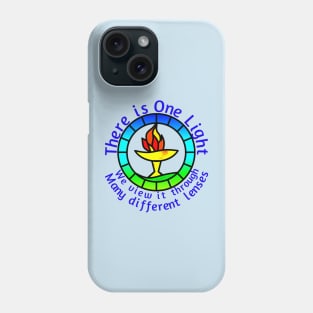 Unitarian-Universalism in a nutshell (Blue Text) Phone Case