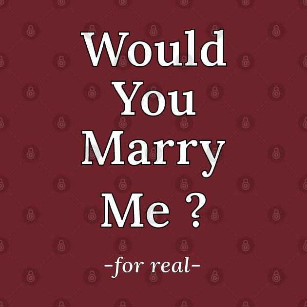 Would You Marry Me? -for real- Proposal by Random Beauty