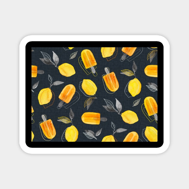 Fresh Lemons & Frozen Pops Magnet by micklyn