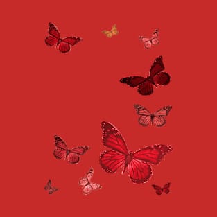 Red Butterflies T-Shirt