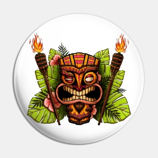 Tiki Mask Pin