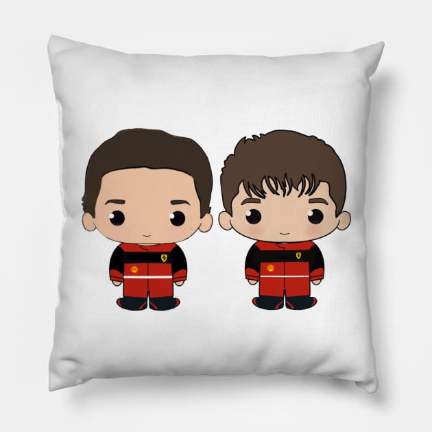 Charles and Carlos Pillow by cutedrivers