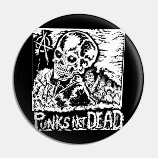 Punks Not Dead Pin