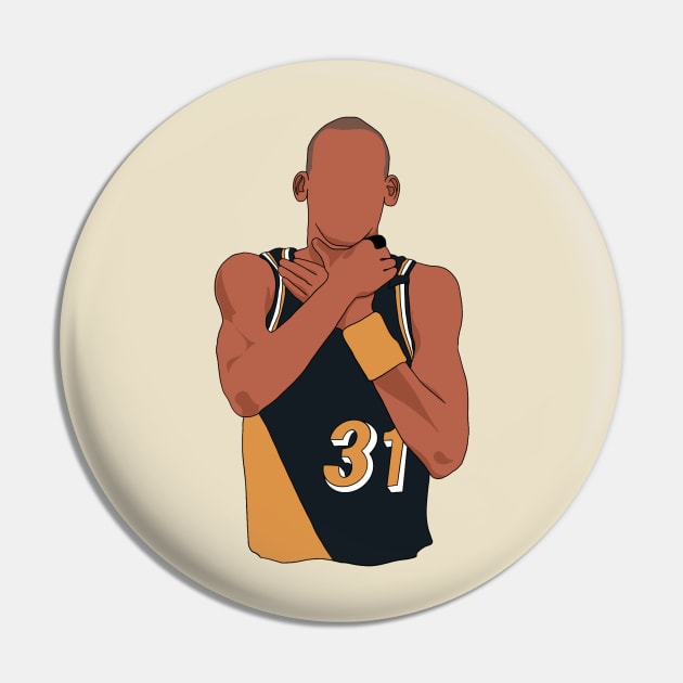 Reggie Miller Choke Pin by maddude