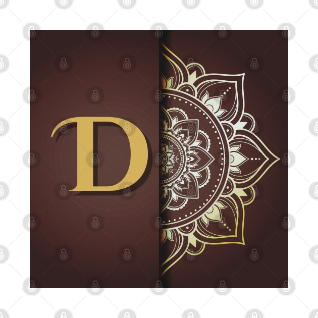 D - Mandala Monogram by Mazzlo Shop