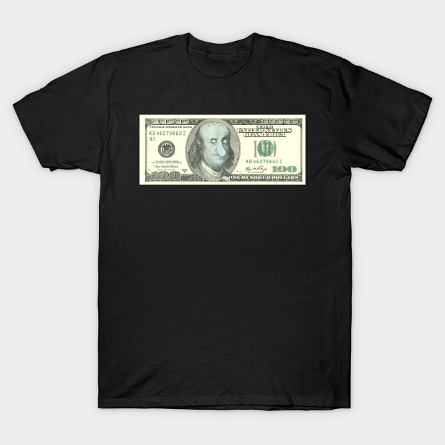 Squid-ward 100 dollar bill - Squidward - T-Shirt | TeePublic