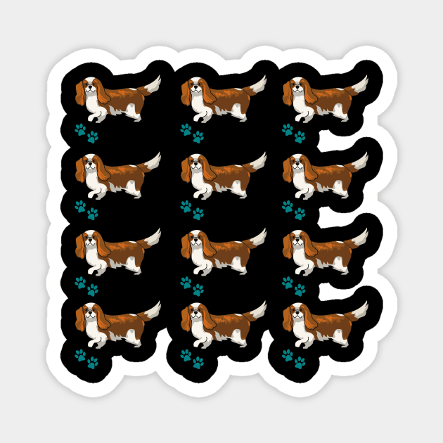 Cavalier King Charles Spaniel dog Magnet by Maful