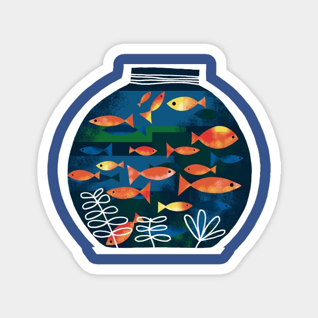 Goldfish Bowl Magnet by Scratch