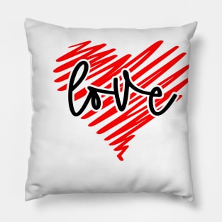 Love Heart Coloured Pillow