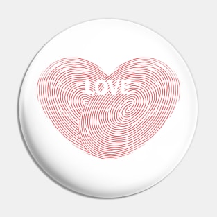 Love Print Pin