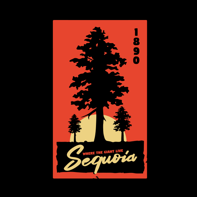 California Sequoia Trees National Park T-Shirt by Terrybogard97