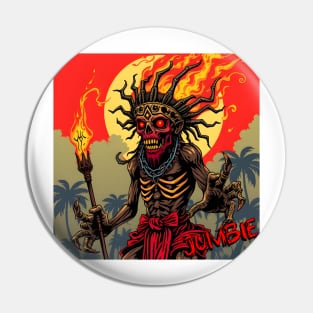 JUMBIE – FULL COLOUR – FETERS AND LIMERS – CARIBBEAN FOLKLORE EVENT DJ GEAR Pin