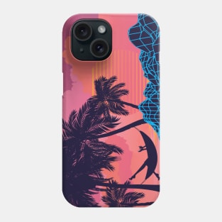 Sunrise tropical island Phone Case