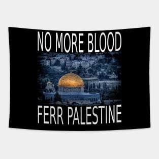 No More Blood Free Palestine Tapestry