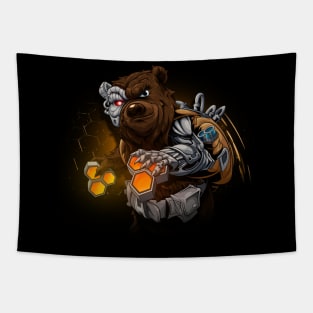 Cyber bear Tapestry