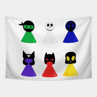 Halloween Game Pieces Tapestry