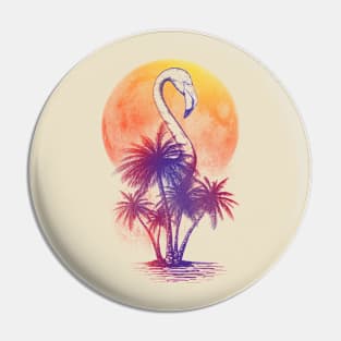 Flamingo island Pin