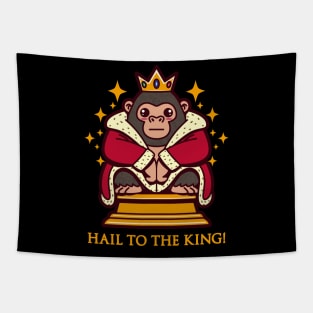 Cute King Kong King Of Apes Giant Gorilla Tapestry