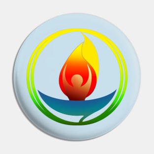 The Light of Truth, The Fire of Commitment Pin
