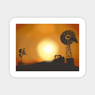 Australian Desert Farm Magnet